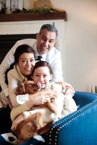 savor beauty founder angela jia kim and family