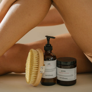 Brush, body serum + polish